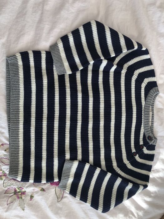 Sweterek w paski dla chłopca r.86 H&M