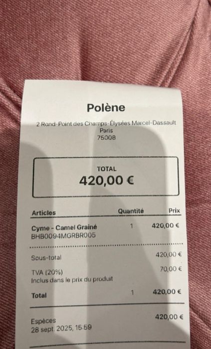 Mala polene cyme camel