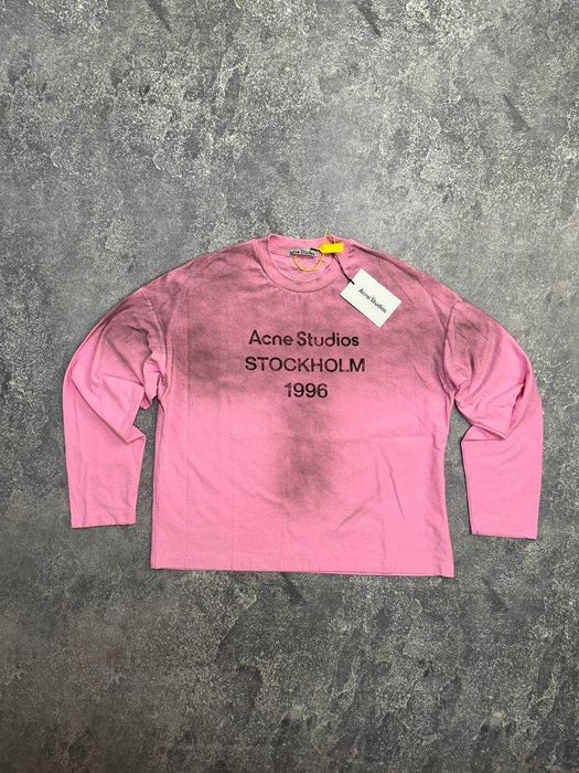 Acne Studios STOCKHOLM 1996 лонгслів лонгслив футболка рожева S M.