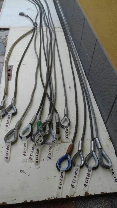 Cabos de aço vários tamanhos/diâmetros