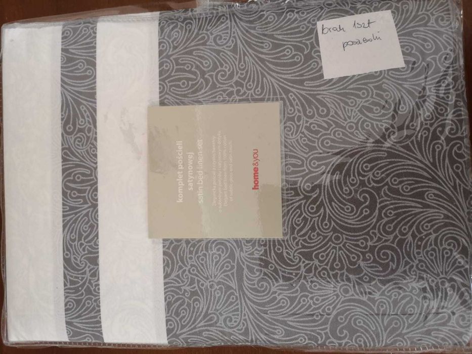 Komplet pościeli Home&you 160x200 bawełna satyna pościel + 1 poduszka