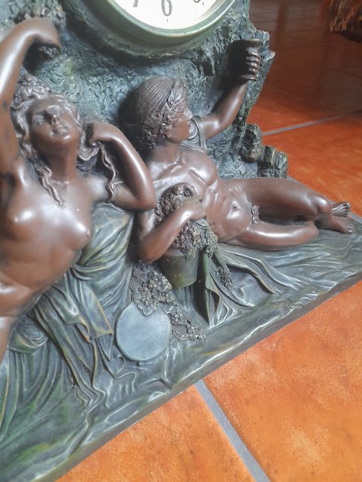 Relógio Decorativo Crosa  "Adão e Eva" (relógio de lareira)