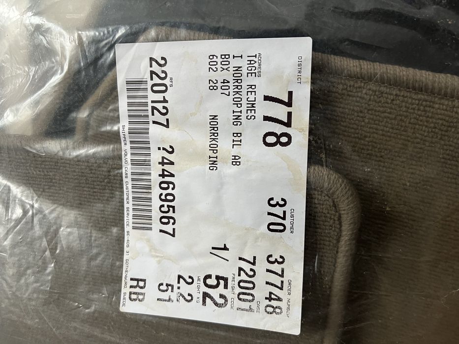 Dywaniki Volvo welurowe nowe Oryginalne