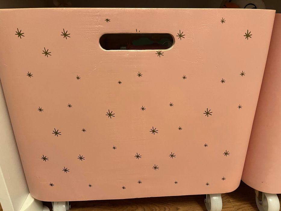 2 Caixas arrumação c/ rodas