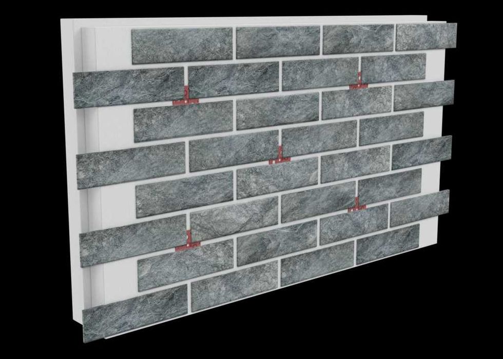 Клінкерна термопанель з клінкерною плиткою Golden tile Fino beige