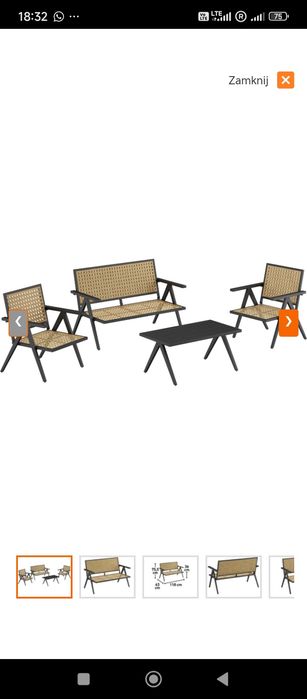 Nowy zestaw mebli ogrodowych