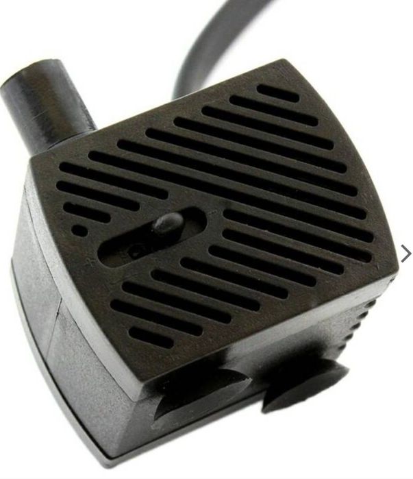 Nowy NAPOWIETRZACZ Pompka do Akwarium 160L/h 2w1 czarna