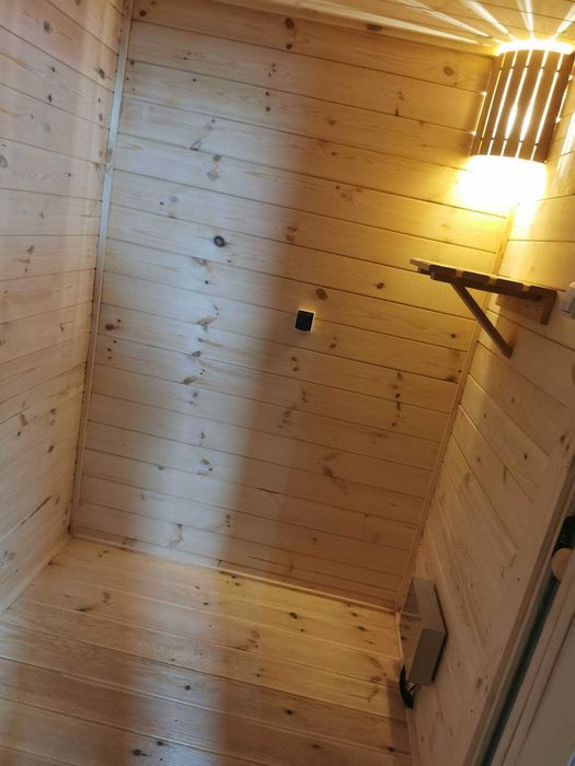 Sauna Ogrodowa 4x2m dwa poziomy ławek Ocieplona Zestaw Raty Leasing