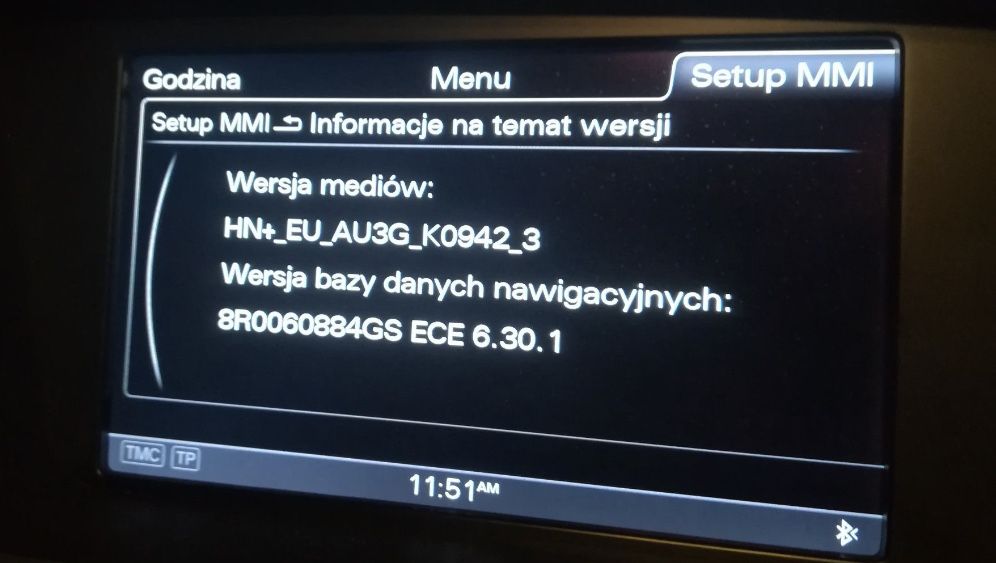 Audi jezyk Polski dla MMI: 2G High/3G Basic/3G High/3G High Plus/RNS-E