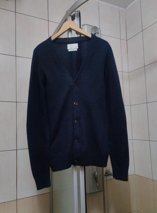 Męski kardigan M marki Premium by Jack & Jones w kolorze ciemnego gran