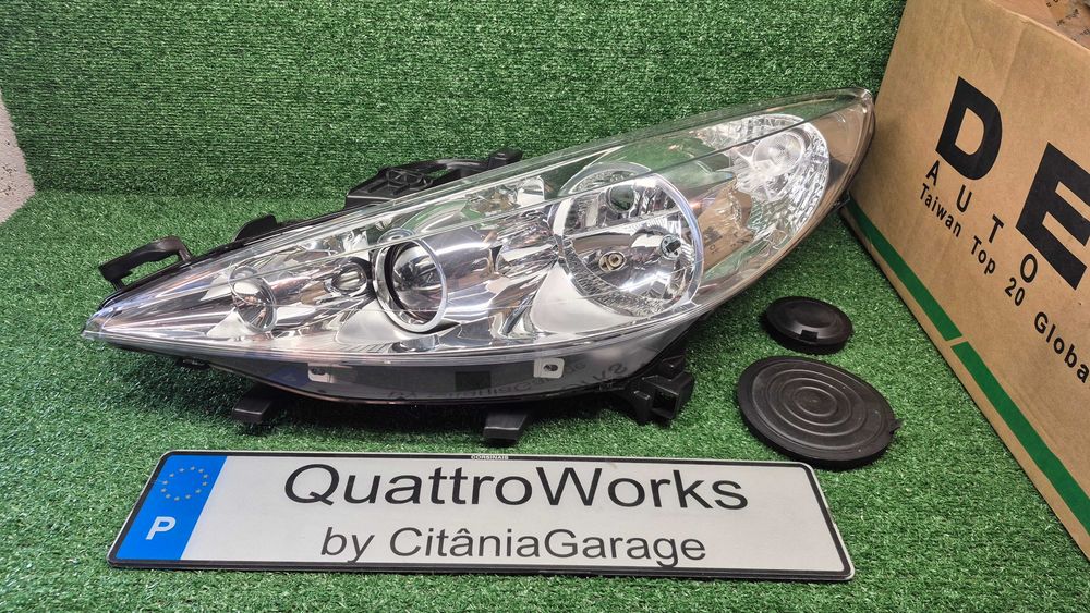 Otica Farol Esquerdo Peugeot 207 WA WC WK SW WD CC 2006 a 2013 Ref. 550-1140L-LDEMF NOVO DEPO