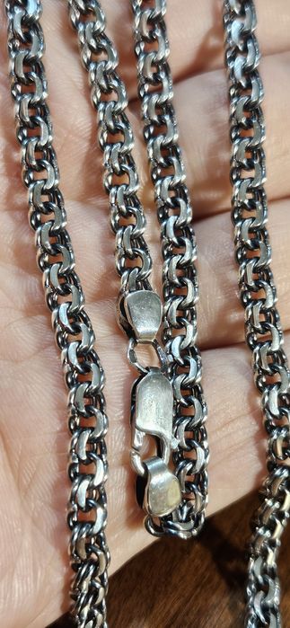 Мужская серебряная цепочка