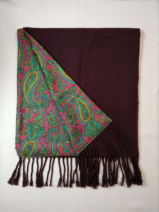 Cachecol Lã e Cetim