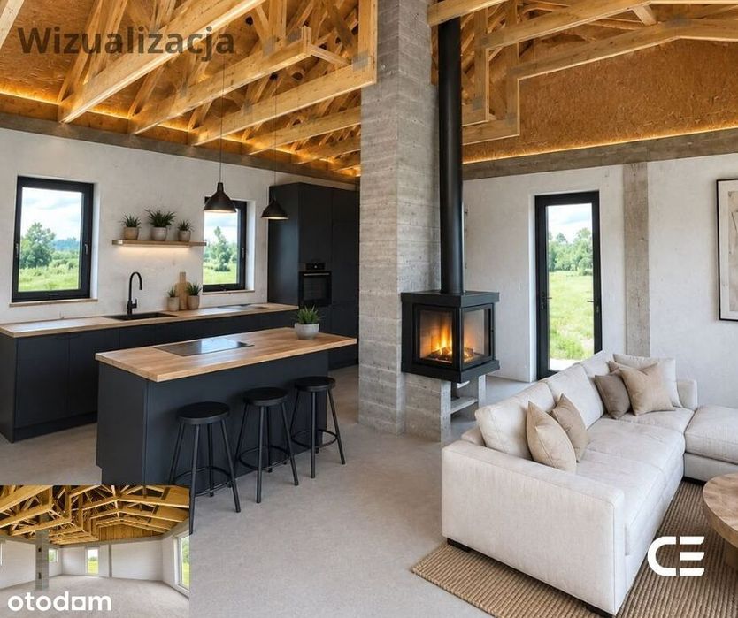 Nowoczesny dom przy lesie | 100 m² | 1027 m²