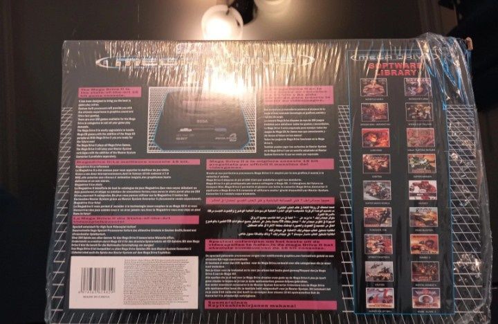 Megadrive 2 completa na caixa com jogos na memória (clone)