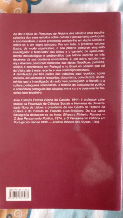 Percursos de História das Ideias - José Esteves Pereira