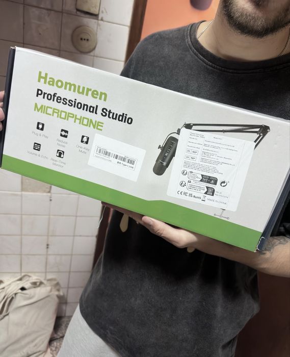 Microfone condensador USB