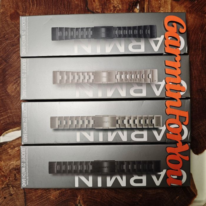 Титанові браслети Garmin QuickFit 26 mm і QuickFit 22 mm