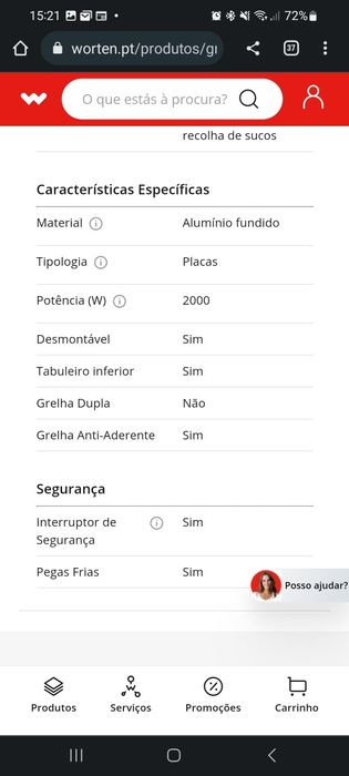 Grelhador de Placas TEFAL Optigrill+