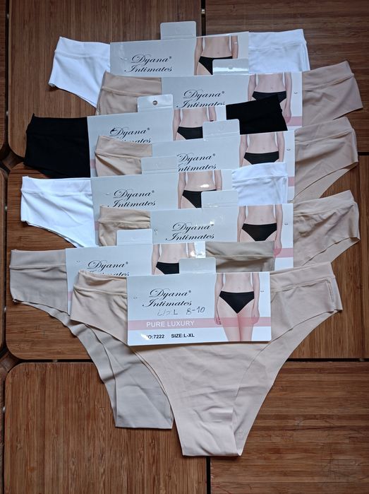 Lotes de 8 Cuecas de Senhora * Tamanho - L/XL * Algodão ou Licra *