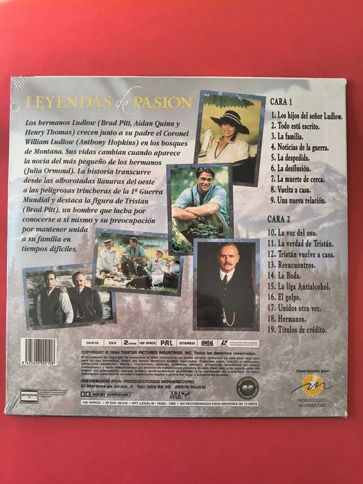 Disco Laser Legends of Passion , em espanhol