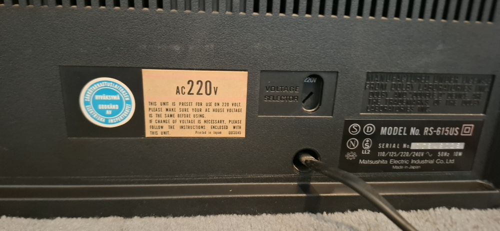 Technics RS-615 US