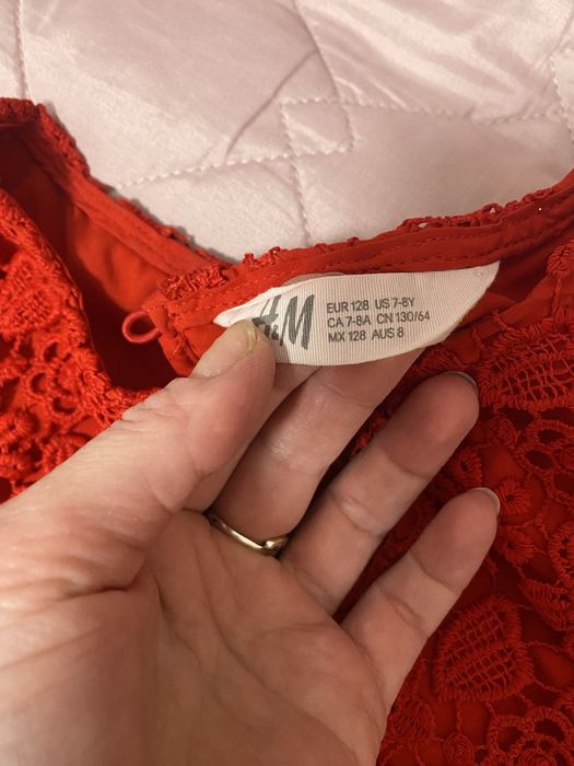 Платье из кружева H&M 128 (7/8г)
