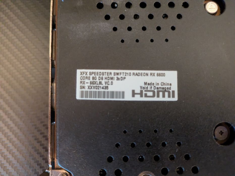 Computador com AMD RX 6600 e Ryzen 5 3600