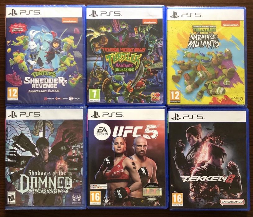 Sony PlayStation 5: Resident Evil, Mafia Silent Hill, UFC Tekken Stalker 2, Cyberpunk 2077 Ultimate Edition, Baldurs Gate 3, Doom Elden Ring, Hitman