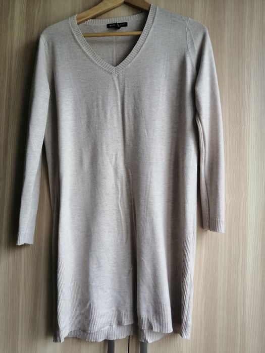 Sweterek tunika Mango M beżowy