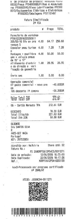 Pneus Norauto usados 1 semana