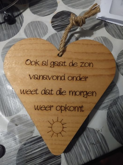 Coração em madeira