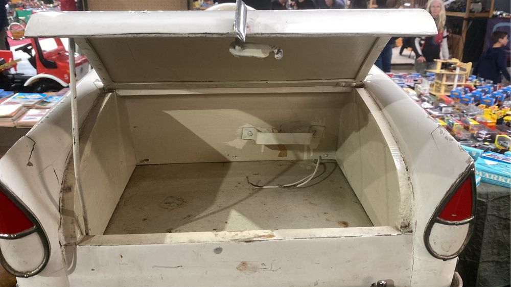 Carrinho a pedais vintage, ORIN, Portugal. Madeira e metal