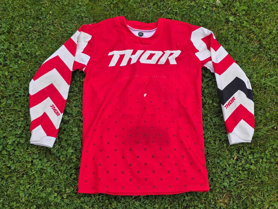 Strój motocross bluza spodnie mx THOR PULSE STUNNER dziecięcy  28 / XL