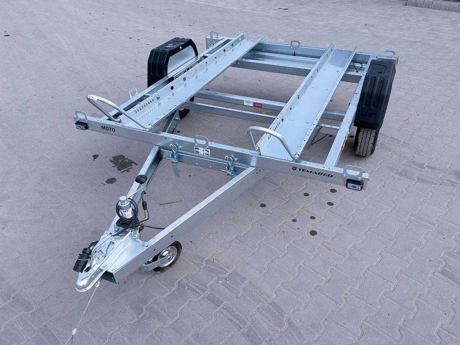 TEMARED MOTO 2 Premium DMC 750 kg na 2 motocykle bez podłogi