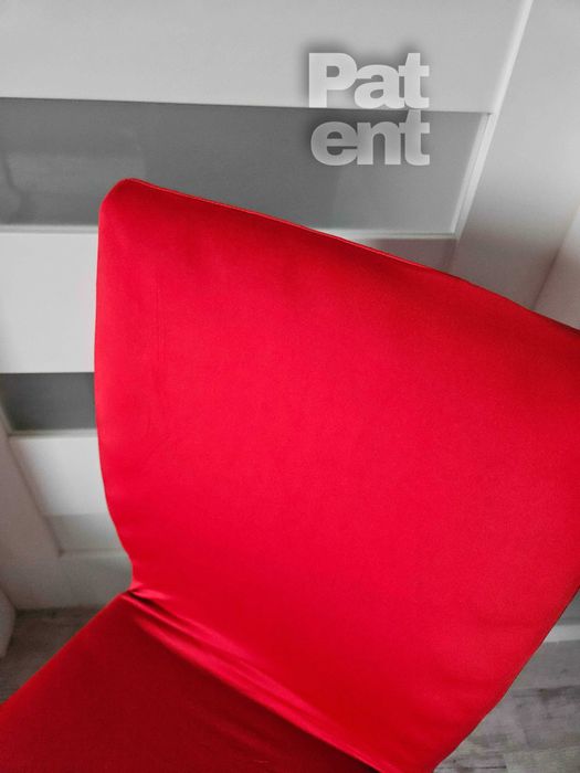 Pokrowce na krzesła elastyczne 4 sztuki czerwone komplet zestaw