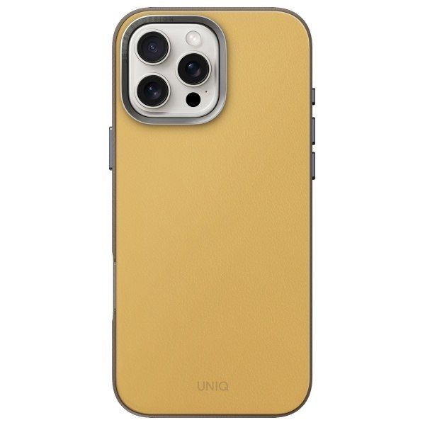 UNIQ etui Lyden DS i Phone 16 Pro Max 6.9" Magclick Charging żółto-szary/yellow-grey