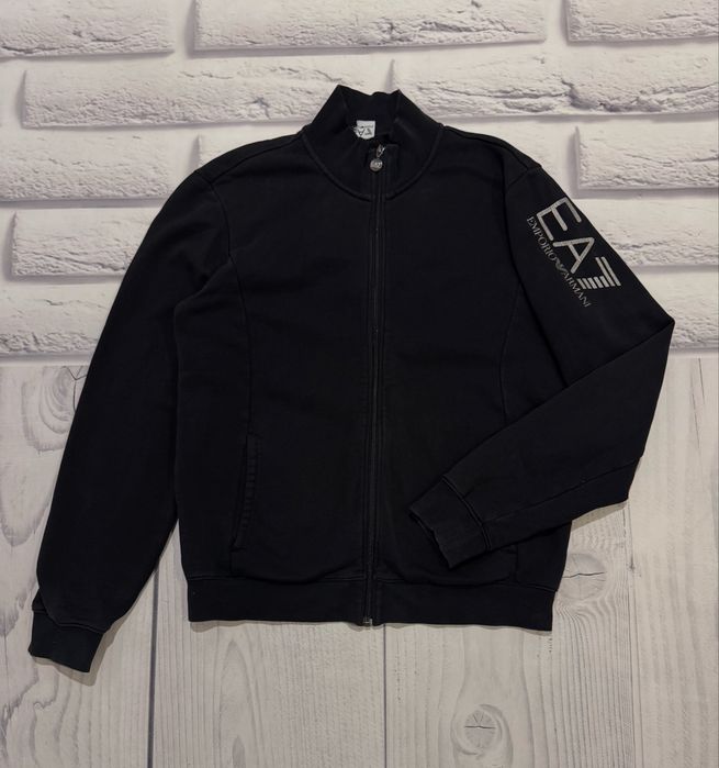 Кофта на блискавці EA7 Emporio Armani чорна, розмір XL