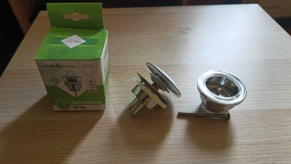 Spust umywalkowy klik-klak 40mm Tycner