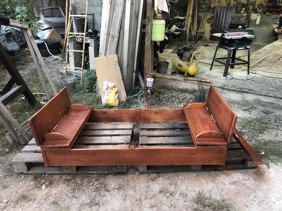 Пісочниця розкладна з кришкой