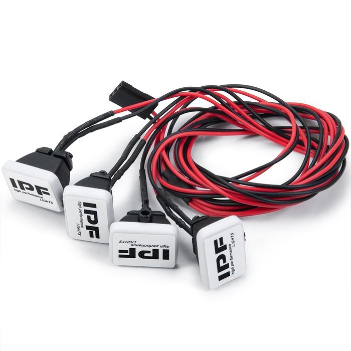 Oświetlenie LED do modelu rc 4 reflektory IPF 6-7,4V wltoys relly HPI