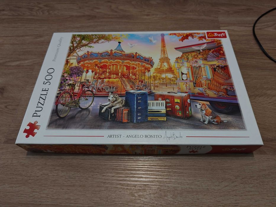 Puzzle 7x 500 elementów, zestaw