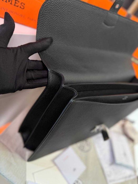 Кожаный портфель Hermes Depeches Briefcase офисная сумка портфель c927