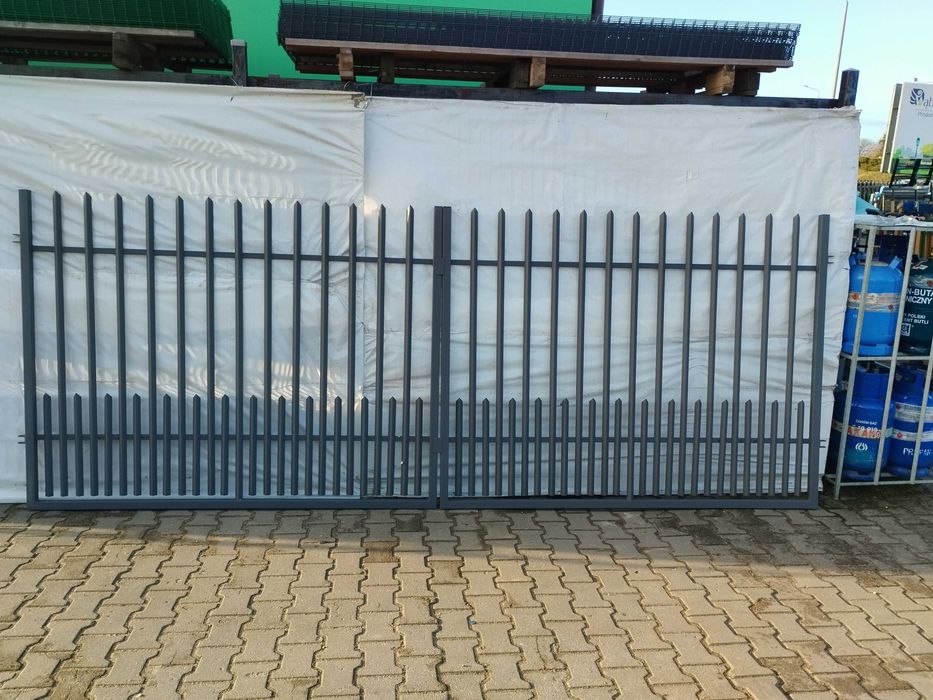 Brama KPZ dwuskrzydłowa 5m grafit antracyt KOMPLET !!!