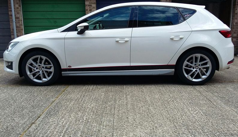 Aleron/Aileron + Aba frontal + Embaladeiras Seat Leon 5F 5 Portas