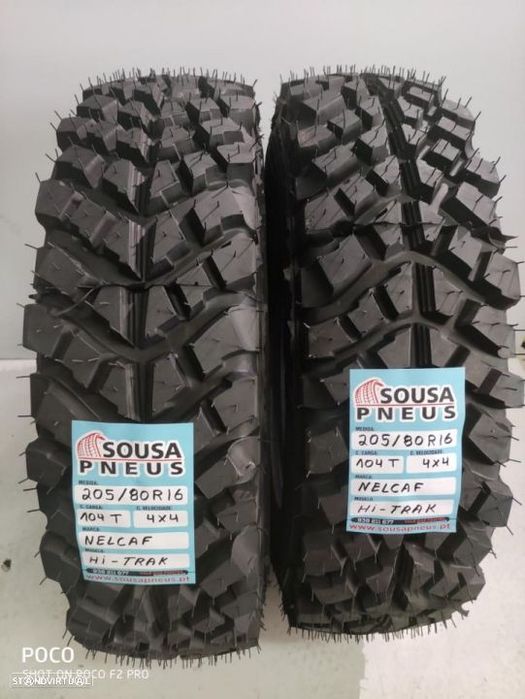 2 pneus novos 205-80r16 nelcaf - recauchutados - oferta dos portes