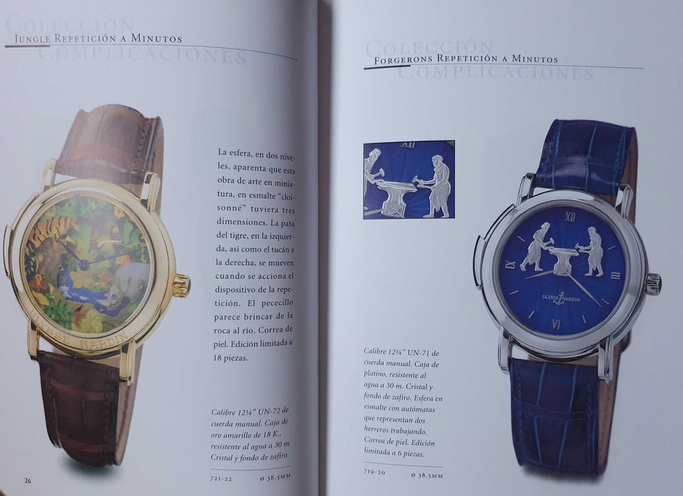 Ulysse Nardin - Catálogo / Livro Oficial de relógios - Ano 1999