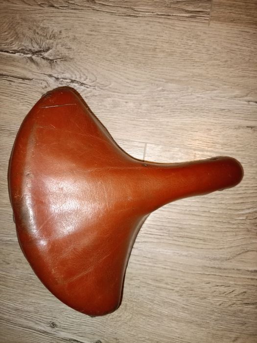 Siodełko skórzane sprężyny rowerowe