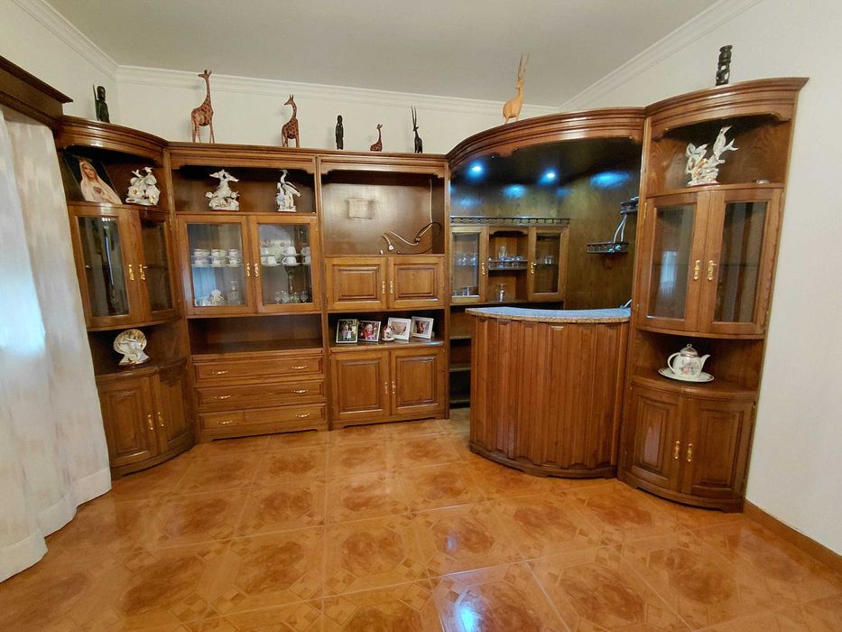 Móvel de sala Bar madeira maciça de castanho