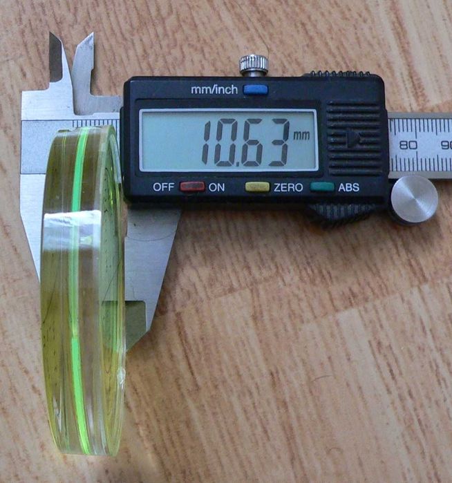 Креномер, уровень пузырьковый 3градуса, размеры 65x10 мм